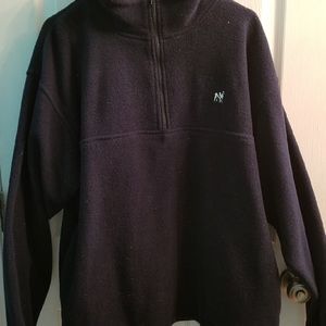 1/4 zip Big Dogs navy fleece